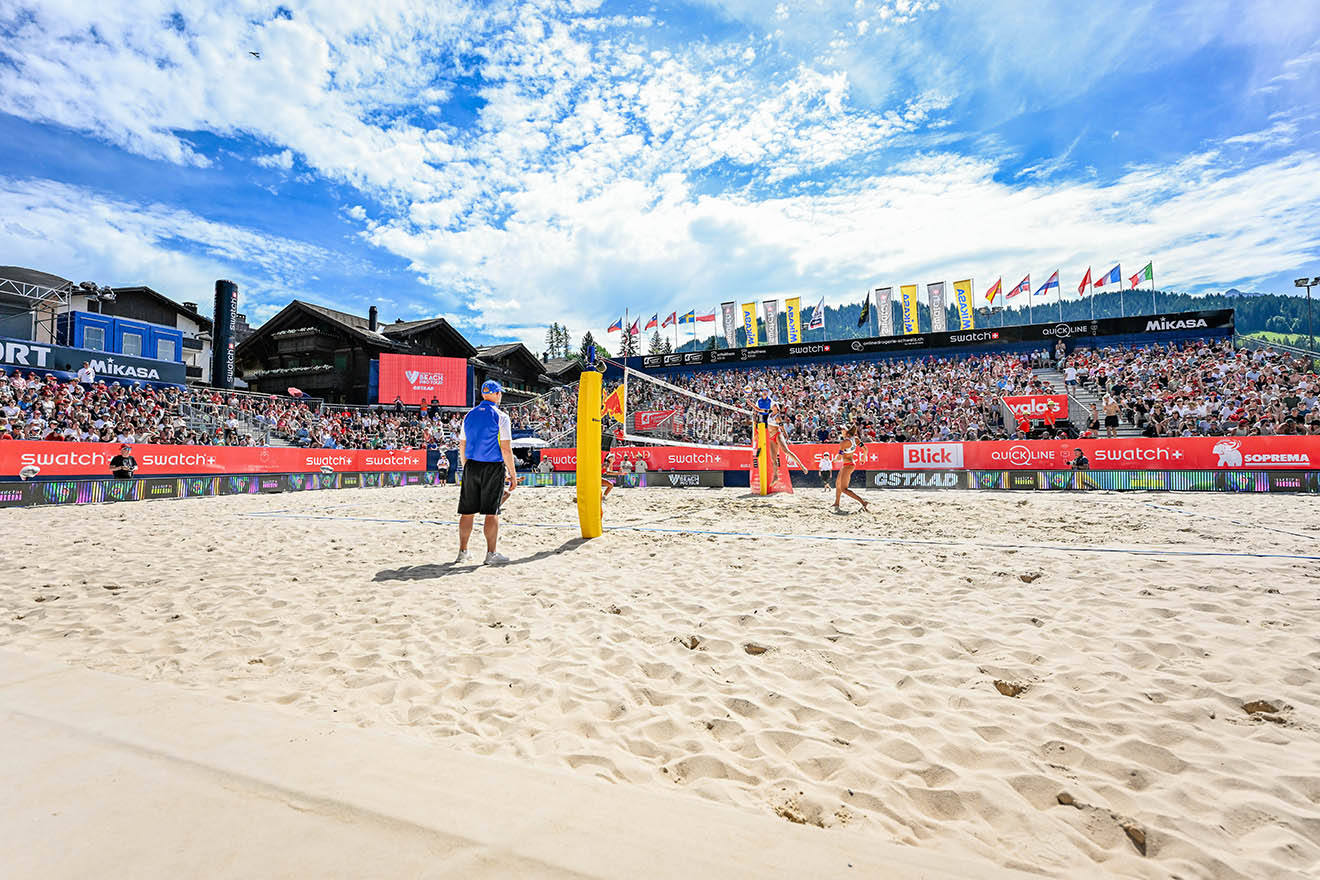 Swatch Beach Pro Gstaad Swatch Beach Pro Gstaad, Kulisse Gstaadion